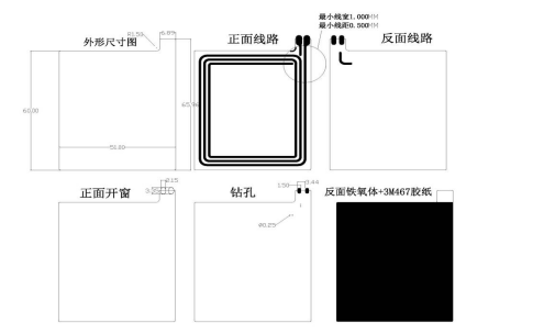 NFC天线柔性线路板