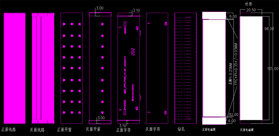 特性阻抗工艺柔性线路板